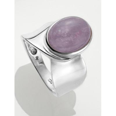 Fingerring LADY Gr. 21, lila, Fingerringe, Damen, 21, Glas-Silber 925 (Sterlingsilber), Glas, Silber 925 (Sterlingsilber) Image