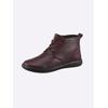 Stiefelette WALDLÄUFER, Damen, Gr. 7, rot (dunkelrot), Glattleder, Rindsleder, Basic, Schuhe