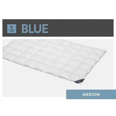Daunenbettdecke SPESSARTTRAUM "Blue", weiß, B:200cm L:200cm, Bezug: 100% Baumwolle. Füllung: 60% Daunen, 40% Federn, Bettdecken, hergestellt in Deutschland, allergikerfreundlich Image