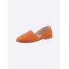 Slipper HEINE, Damen, Gr. 39, orange, Textil, modisch, Schuhe