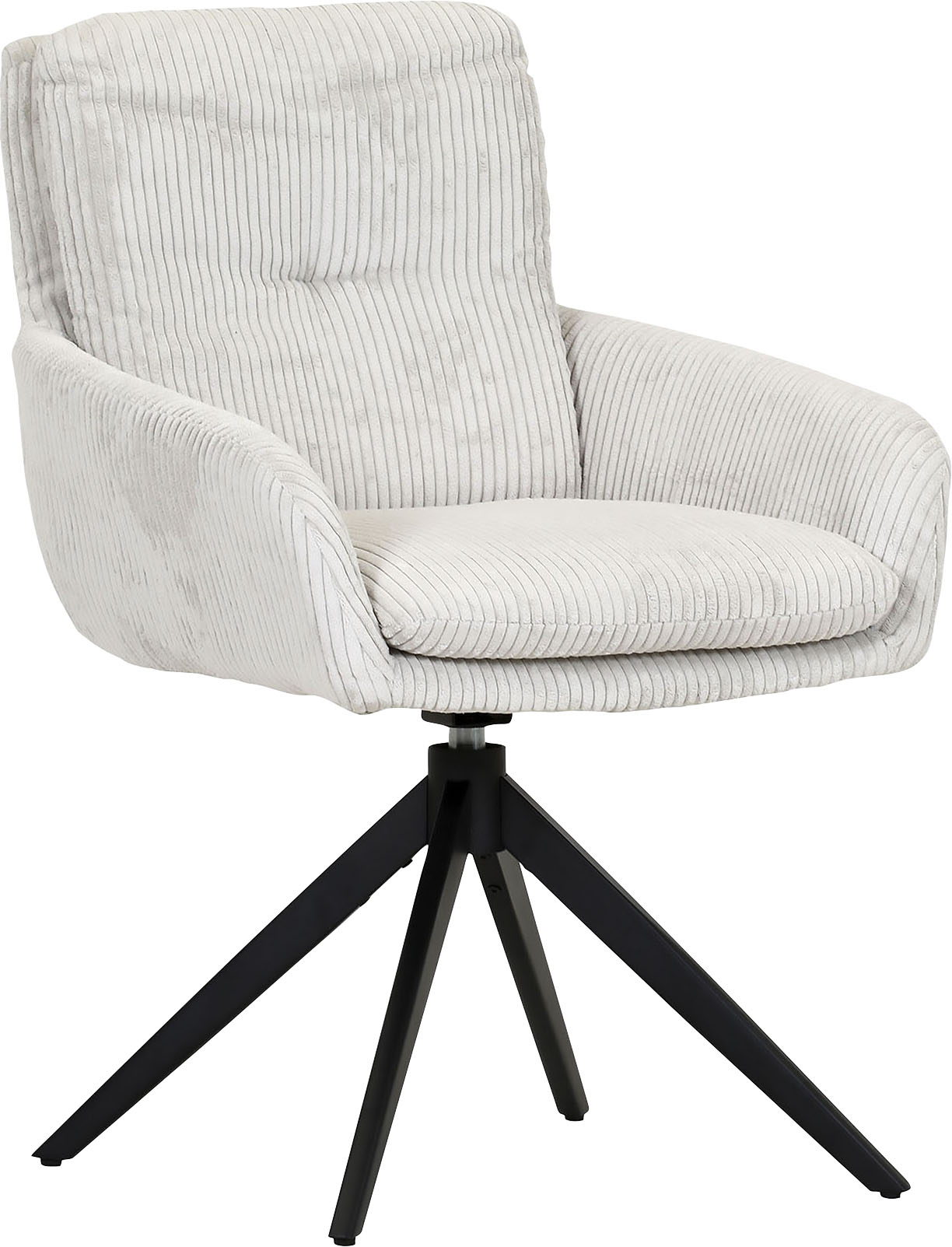 Esszimmerstuhl GUTMANN FACTORY, weiß (weiß, schwarz), B:60cm H:89cm T:69cm, Polyester, Stühle Image