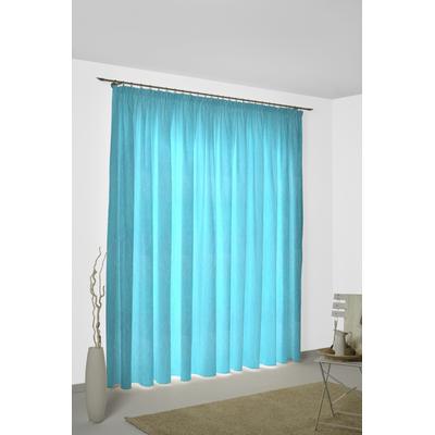 Vorhang WIRTH "Lahnstein" Gr. 2, blau (türkis), B:132cm H:175cm, Polyester, Gardinen Image