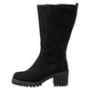 Weitschaftstiefel SHEEGO, Damen, Gr. 39, schwarz, Veloursleder, Schuhe