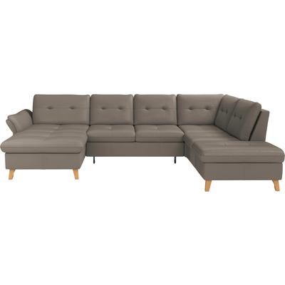 Wohnlandschaft SIT & MORE "Göteborg", grau (delphine), B:327cm H:90cm T:226cm, Sofas, inkl. Sitztiefenverstellung, wahlweise mit Bettfunktion & Bettkasten Image