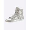 Sneaker ANDREA CONTI, Damen, Gr. 42, silber (taupe, silberfarben), Leder, Glattleder, Rindsleder, modisch, Schuhe