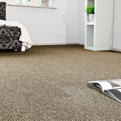 Teppichboden ANDIAMO "Joe, Schlinge, Made in Netherlands", braun, B:400cm H:8mm L:500cm, Kunstfaser, Teppiche, Breite 400 cm, meliert, Wohnzimmer, strapazierfähig & robust Image