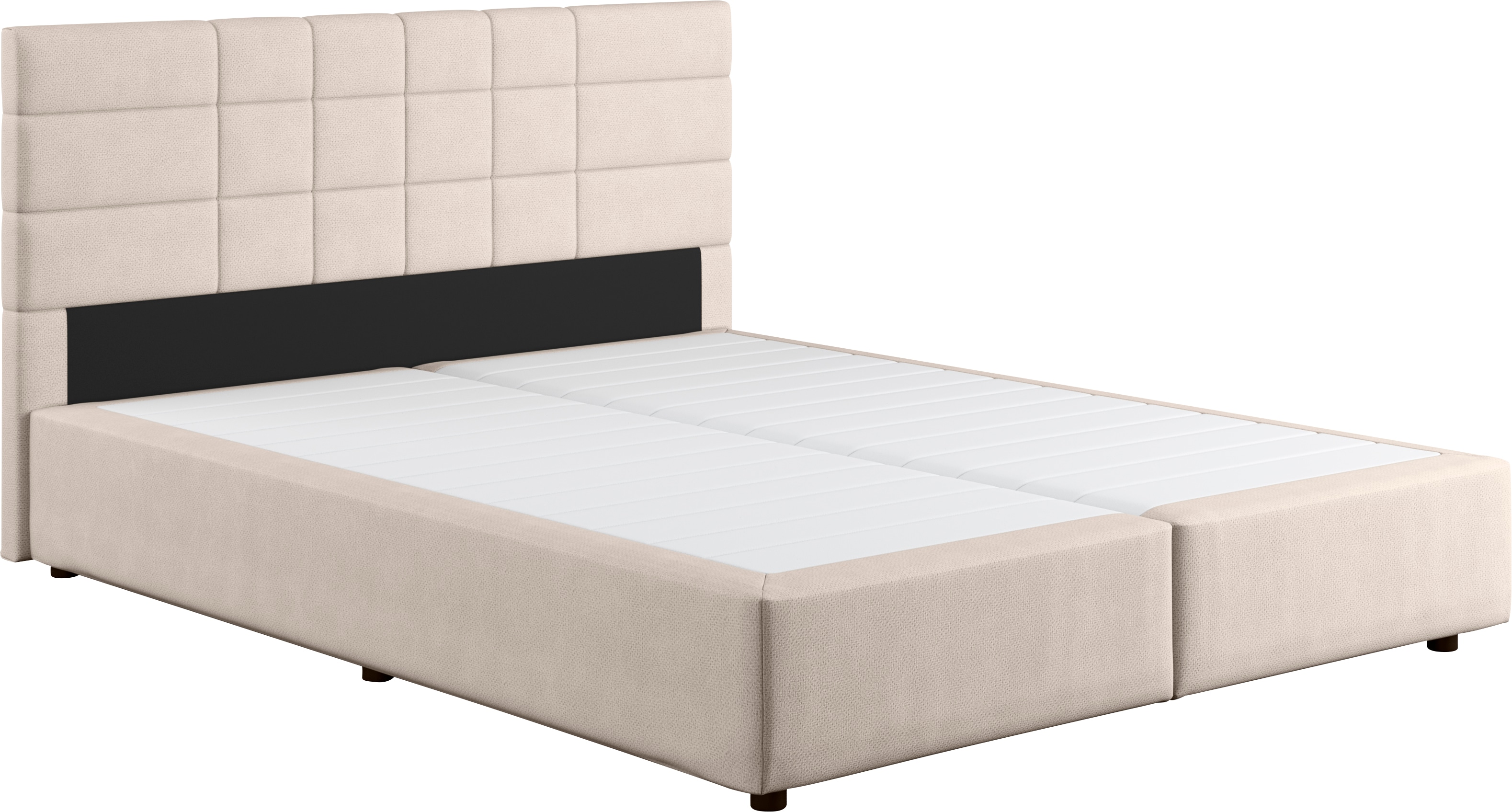 Boxbett COTTA "Nala", beige, B:166cm L:206cm, 100% Polyester, Komplettbetten, Boxspringbett, wahlweise mit Matratze und Topper erhältlich Image