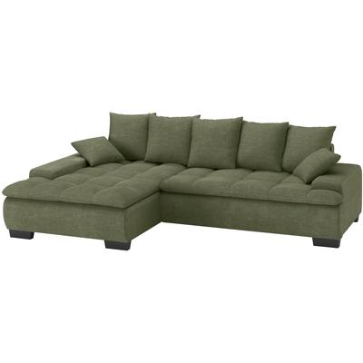 Ecksofa MR. COUCH "Haiti II, L-Form", grün, B:280cm H:87cm T:180cm, Stripes (92% Polyester / 8% Nylon), Sofas, Wahlweise mit Kaltschaum, Bett, Bettkasten Image