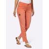 Bequeme Jeans CASUAL LOOKS, Damen, Gr. 52, Normalgrößen, orange (papaya), 81% Baumwolle, 17% Polyester, 2% Elasthan, unifarben, lang, Jeans