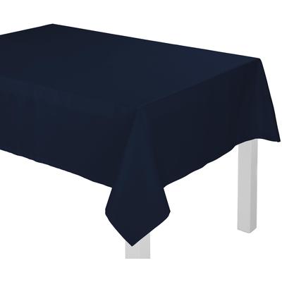 Tischdecke WIRTH "NEWBURY" Gr. 4, blau (nachtblau), B:130cm L:190cm, Polyester, Baumwolle, Tischdecken Image