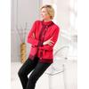 Strickjacke CLASSIC, Damen, Gr. 54, rot, 50% Modal, 30% Polyamid, 20% Polyester, gemustert, Langarm, Strickjacken