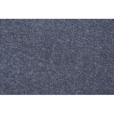 Teppichboden ANDIAMO "Portland, Velours, Made in Netherlands", blau, B:400cm H:11mm L:200cm, Kunstfaser, Teppiche, Uni Farben, Breite 400 cm, Wohnzimmer, strapazierfähig, pflegeleicht Image