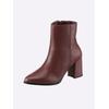 Stiefelette ANDREA CONTI, Damen, Gr. 40, rot (bordeaux), Nubukleder, Rindsleder, Leder, feminin, Schuhe