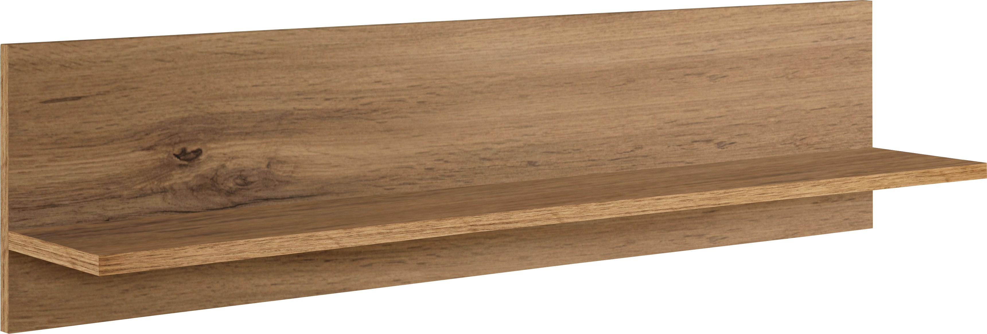 Wandboard KOCHSTATION "KS-Samos", braun (weiß, wotaneichefarben), B:100 H:24 T:18, Holzwerkstoff, Regale, 100 cm breit Image