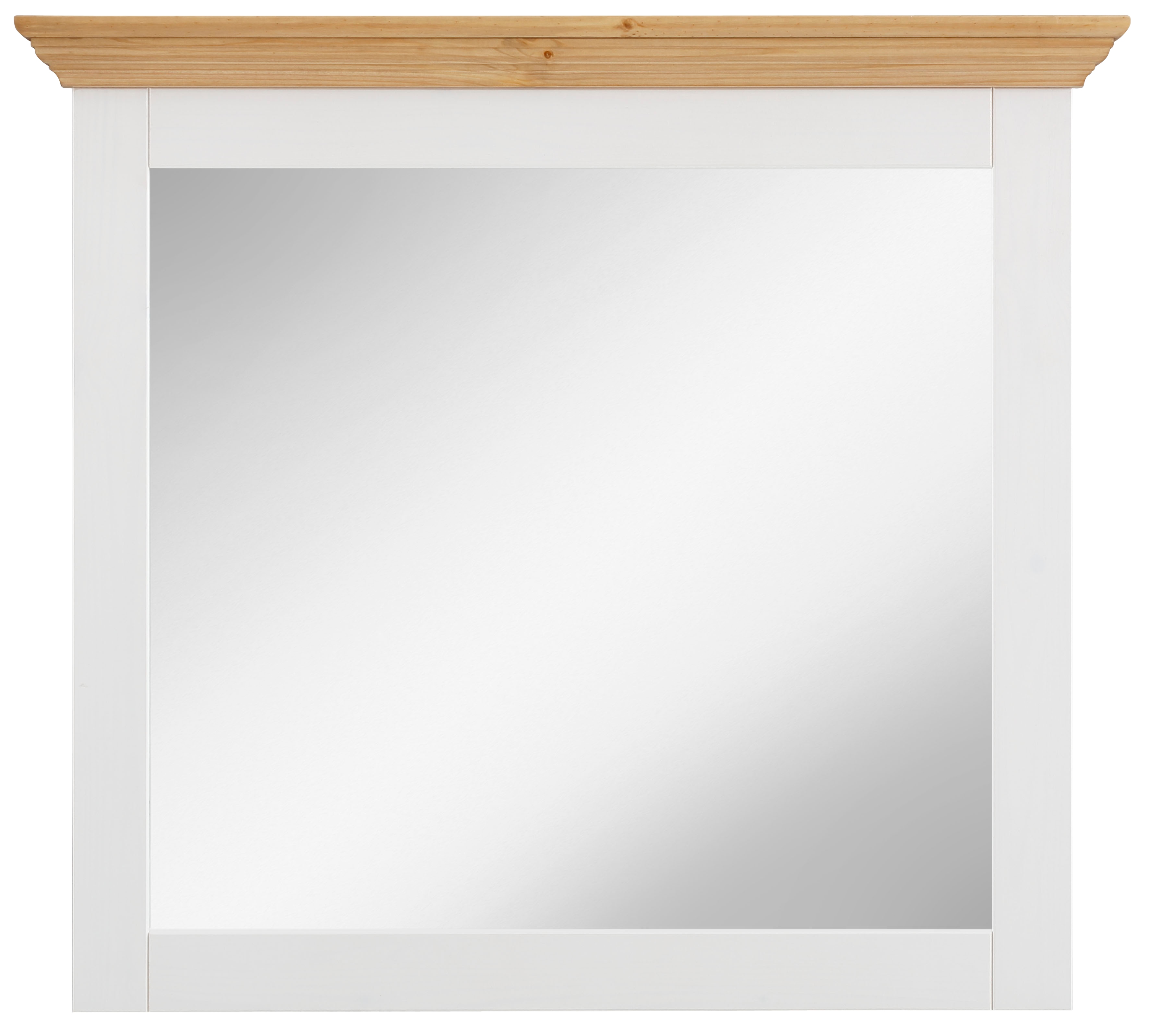 Spiegel HOME AFFAIRE "Ayanna", gelb (weiß, honigfarben), B:94cm H:70cm T:6cm, FSC-zertifiziertes Massivholz, Spiegel, Rahmen aus Massivholz, FSC, Breite 94 cm Image