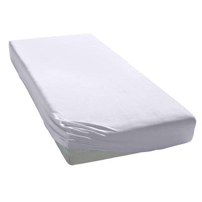 Spannbettlaken ELEGANTE "Mako-Jersey", weiß, B:120-130cm L:200-220cm, Mako-Jersey, Obermaterial: 97% Baumwolle, 3% Elasthan, Laken, in hochwertiger Qualität mit Elasthan-Anteil Image