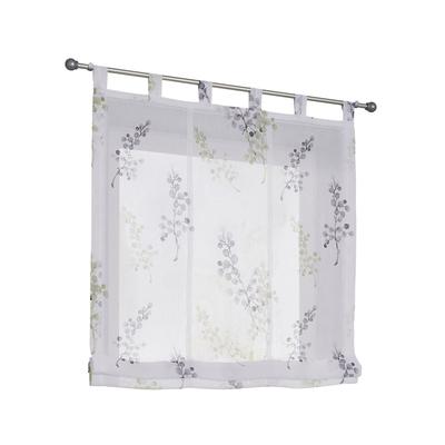 Raffrollo HEINE HOME Gr. 4, grün (grün, weiß), B:100cm H:140cm, Raffrollos Image