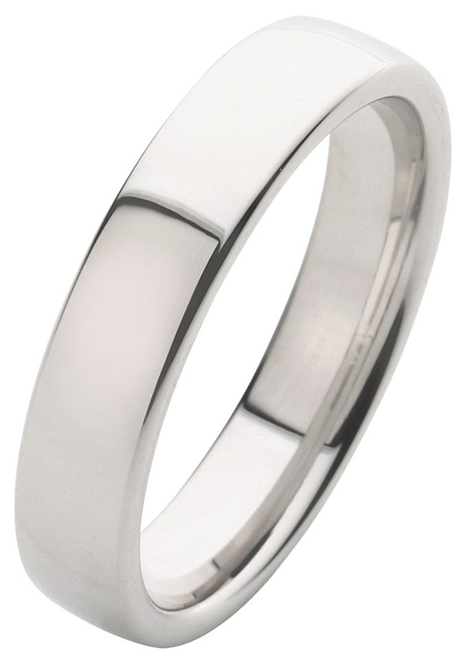 Trauring FIRETTI "Schmuck Geschenk Hochzeit Ehering Trauring "LIEBE" Gr. 17, silber (silberfarben), Fingerringe, 17, ohne Zirkonia, Silber 925 (Sterlingsilber), 5mm, Made in Germany - wahlweise mit oder ohne Zirkonia (synth.) Image
