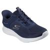 Slip-On Sneaker SKECHERS "SKECH-LITE PRO 2.0", Damen, Gr. 39, blau (navy), Textil, sportlich, Schuhe, Freizeitschuh, Slipper mit Slip-Ins