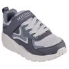 Sneaker SKECHERS "UNO LITE", Kinder, Gr. 28, grau (hellgrau), Lederimitat, sportlich, Schuhe, Freizeitschuh mit Memory Foam, Größenschablone zum Download