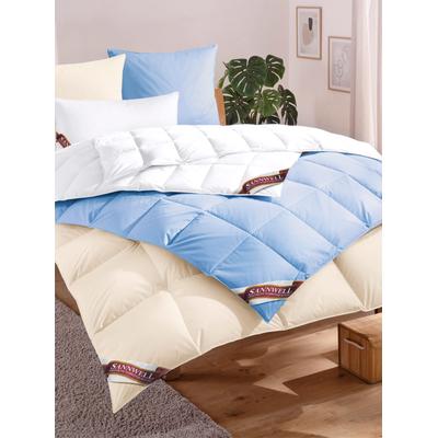 Daunenbettdecke HAEUSSLING Gr. 3, blau (bleu), B:155cm L:220cm, 100% Baumwolle, Bettdecken Image