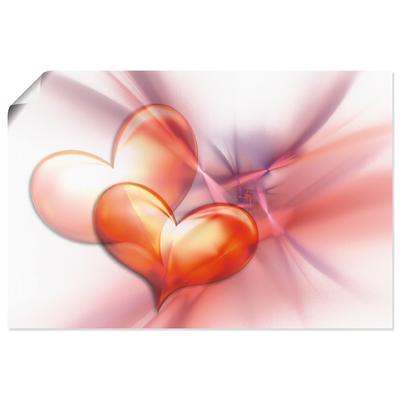 Wandbild ARTLAND "Das höchste Glück", pink (farbe bild(er): pink), B:90cm H:60cm, Bilder, als Alubild, Outdoorbild, Leinwandbild, Poster, Wandaufkleber Image