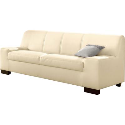 3-Sitzer DOMO COLLECTION "Norma Top, elegant und modern, flache Armlehnen, komfortabel", beige (creme), B:212cm H:77cm T:90cm, Sofas Image