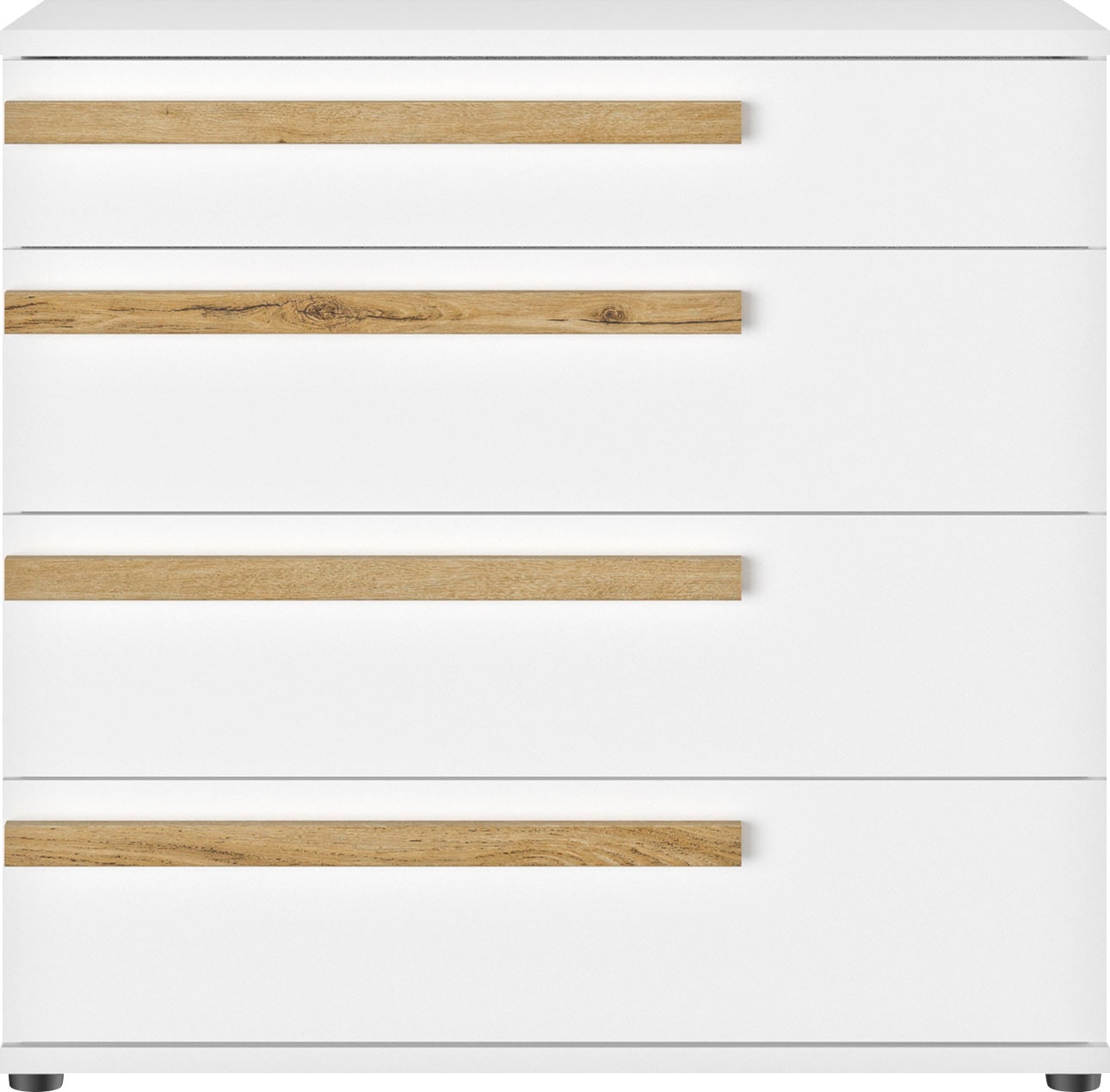 Kombikommode GAMI "Enzo", braun (eiche helvezia), B:91cm H:90cm T:46cm, Spanplatte, Sideboards, Verschiedene Module einfach zu kombinieren Image