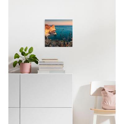 Leinwandbild KOMAR "Steep Cove - Größe 30 x 30 cm", bunt (farbe bild(er): bunt), B:30cm H:30cm T:2cm, Papier, Holz, Bilder, Keilrahmenbild mi Echtholzrahmen Image