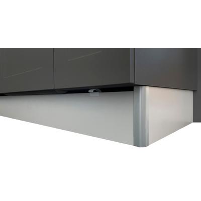 Küchenzeile OPTIFIT "Parma", grau (front: basaltgrau, korpus: basaltgrau, arbeitsplatte: granit schwarz), B:270cm T:60cm, Komplettküchen-Sets, ohne E-Geräte, Breite 270 cm Image