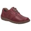 Schnürschuh JOSEF SEIBEL "Neele 44", Damen, Gr. 42, rot (bordeaux), Leder, casual, Schuhe, Freizeitschuh, Komfortschuh mit Wechselfußbett aus Leder