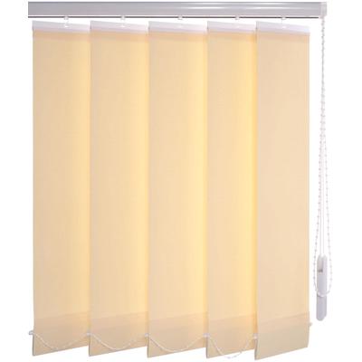 Lamellenvorhang LIEDECO "Vertikalanlage 89 mm" Gr. 6, beige (cream), B:220cm H:180cm, Jalousien Image
