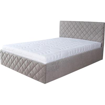 Polsterbett, grau (hellgrau), B:170cm L:212cm, Bezug Bett: Microfaser (100% Polyester), Bonnell-Federkernmatratze: 51% Polypropylen, 39% Polyester, 10% Baumwolle, Kaltschaummatratze: 100% Polyester, Bezug abnehm- und waschbar bis 60u00b0C, WESTFALIA... Image