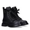 Schnürboots TOMMY HILFIGER, Kinder, Gr. 40, schwarz, Synthetik, modisch, Schuhe, Chunky Boots mit modischen Schnürsenkeln