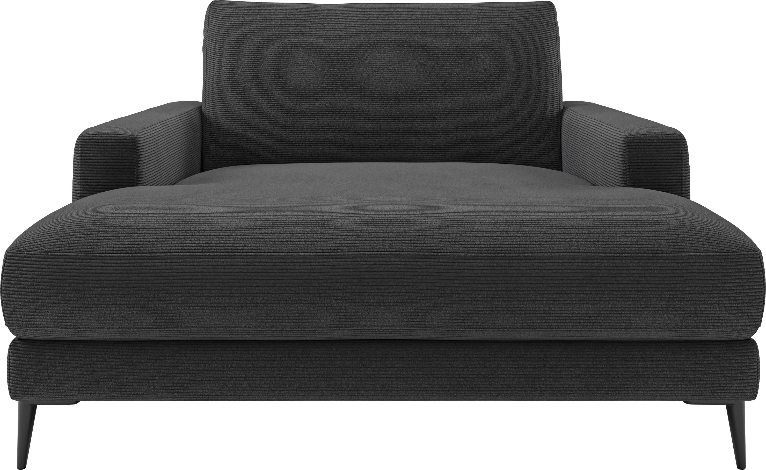 Chaiselongue INOSIGN "Downtown Loungemöbel zum Relaxen, B/T/H: 132/170/84 cm", grau (anthrazit), B:132cm H:84cm T:170cm, 95% Polyester, 5% Nylon, Sofas, auch in Bouclé, Cord und Easy care - leicht mir Wasser zu reinigen