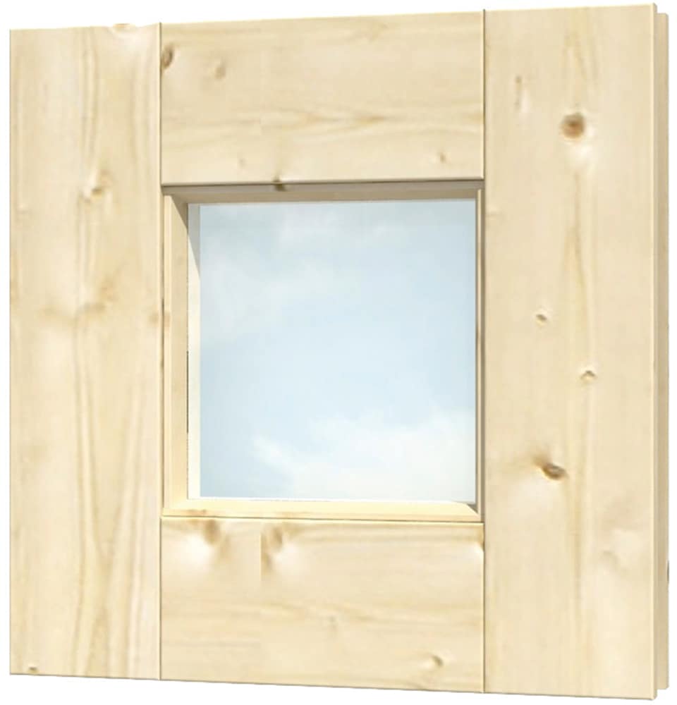 Fenster SKANHOLZ, beige (natur), B:40cm H:40cm, Glas, Massivholz, Fenster, 40 x 40 cm