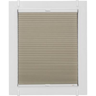 Wabenplissee SUNLINES "One Size Style Honeycomb TL", beige (sand, weiß, weiß), B:90cm H:160cm, Obermaterial: 85% Polyester, 15% sonstige Fasern, Plissees, Zubehörfarbe weiß, zum Klemmen Image
