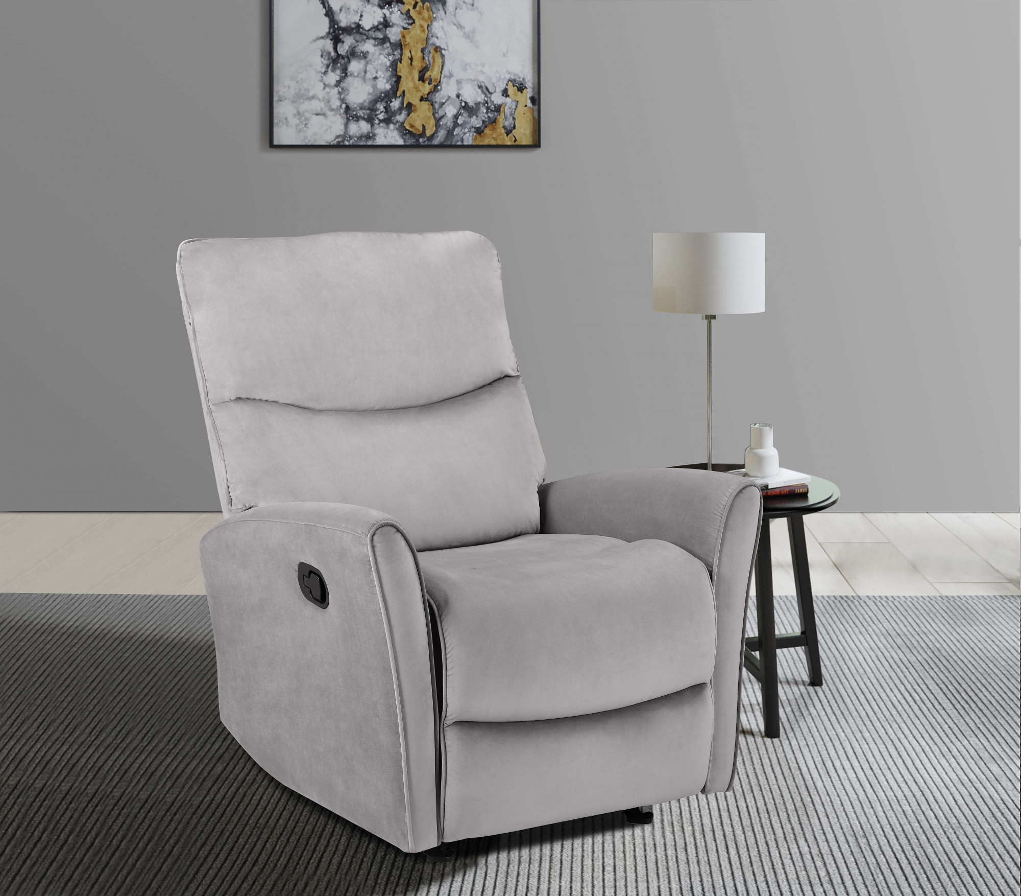 Relaxsessel HOME AFFAIRE "Chesley, TV-Sessel mit Schlaffunktion, Sessel Wohnzimmer", grau, B:81cm H:100cm T:98cm, 100% Polyesther, Sessel, mit Relaxfunktion, frei stellbar