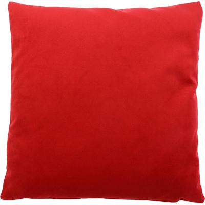 Dekokissen GÖZZE "Duval", rot (rot, unifarben), B:40cm L:40cm, Polyester, Dekokissen_Sitzkissen_Kissenhüllen, mit Reißverschluss, Kissenhüle ohne Füllung, 2 Stück Image
