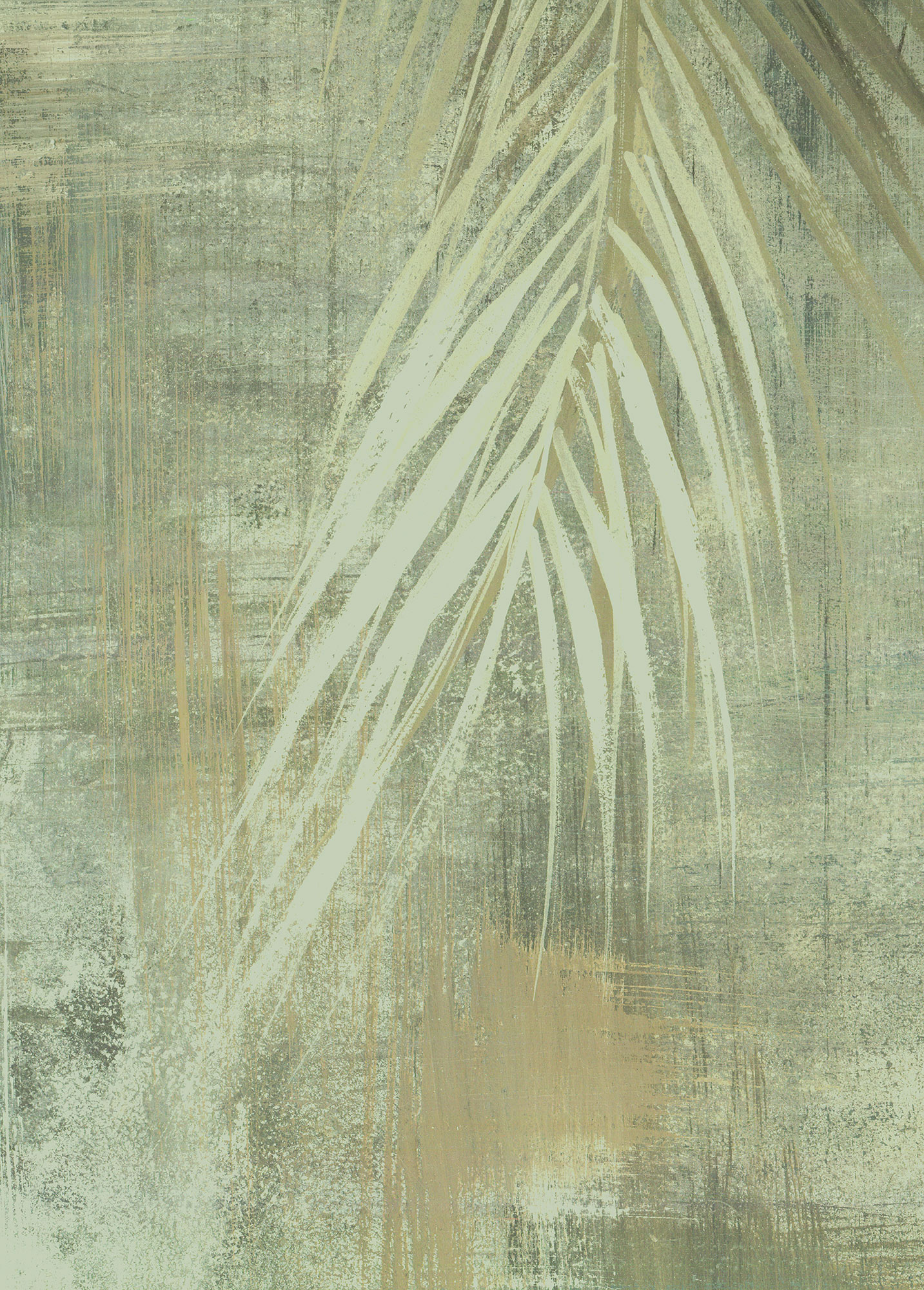 Bild KOMAR "Cocotier", grün (farbe bild(er): grün), B:50cm H:70cm, Holz, Papier, Bilder, Wandbild zur Dekoration - ohne Rahmen Image