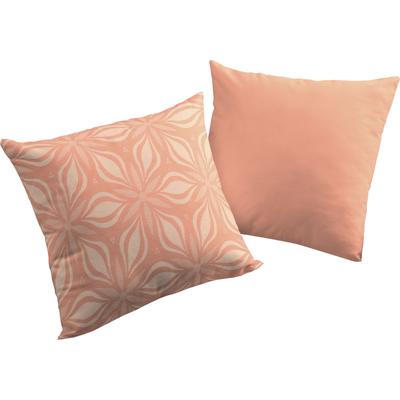Kissenhülle ADAM "Retro Floret", orange (papaya), B:40cm L:40cm, Baumwolle, Obermaterial: 100% Baumwolle, Kissenbezüge, GOTS zertifiziert Image