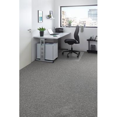 Teppichboden MY HOME "melierte Schlinge Carolina, Made in Netherlands", grau, B:400cm H:6,5mm L:350cm, Teppiche, Breite 400 & 500 cm, robust, pflegeleicht, normale Beanspruchung Image