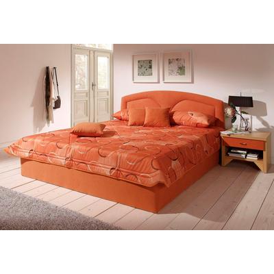Polsterbett, orange (terrakotta), B:152cm L:212cm, Bezug Bett: Microfaser (100% Polyester), Bonnell-Federkernmatratze: 51% Polypropylen, 39% Polyester und 10% Baumwolle, Kaltschaummatratze: 100% Polyester, Bezug abnehm- und waschbar bis 60u00b0C,... Image