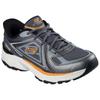 Slip-On Sneaker SKECHERS "STAMINA SPORT", Herren, Gr. 48,5, grau (dunkelgrau), Leder, Mesh, sportlich, Schuhe, Trainingsschuh, Retro Sneaker mit Slip-ins