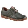 Schnürschuh JOSEF SEIBEL "Neele 44", Damen, Gr. 42, grün (dunkelgrün), Leder, casual, Schuhe, Freizeitschuh, Komfortschuh mit Wechselfußbett aus Leder