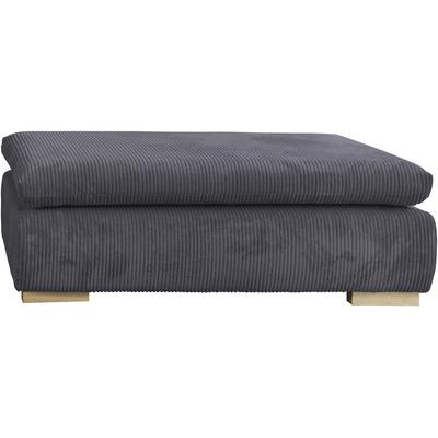 Polsterhocker HOME AFFAIRE "Katja", grau (anthrazit), B:118cm H:43cm T:74cm, 100% Polyester, Hocker, aus Cord-Bezug Image