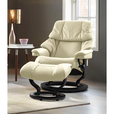 Relaxsessel STRESSLESS "Reno", beige (vanilla paloma), B:79cm H:98cm T:75cm, Leder BATICK: BATICK ist ein leicht korrigiertes, durchgefärbtes und genarbtes Möbelleder, bei dem die meisten Unebenheiten und Spuren in der Regel entfernt wurden., Leder... Image