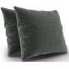 Polsterauflage SIT & MORE "Kolding", braun (schlamm), B:50cm H:50cm T:8cm, 95% Polyester, 10% Polyamid, Polsterauflagen, 2er Kissen-Set wahlweise in zwei Größen