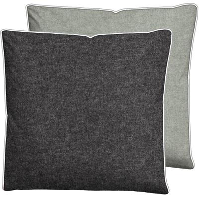 Kissenbezug BIBERNA Gr. 4, grau (anthrazit, grau), B:40cm L:80cm, Baumwolle, 100% Baumwolle, Kissenbezüge Image