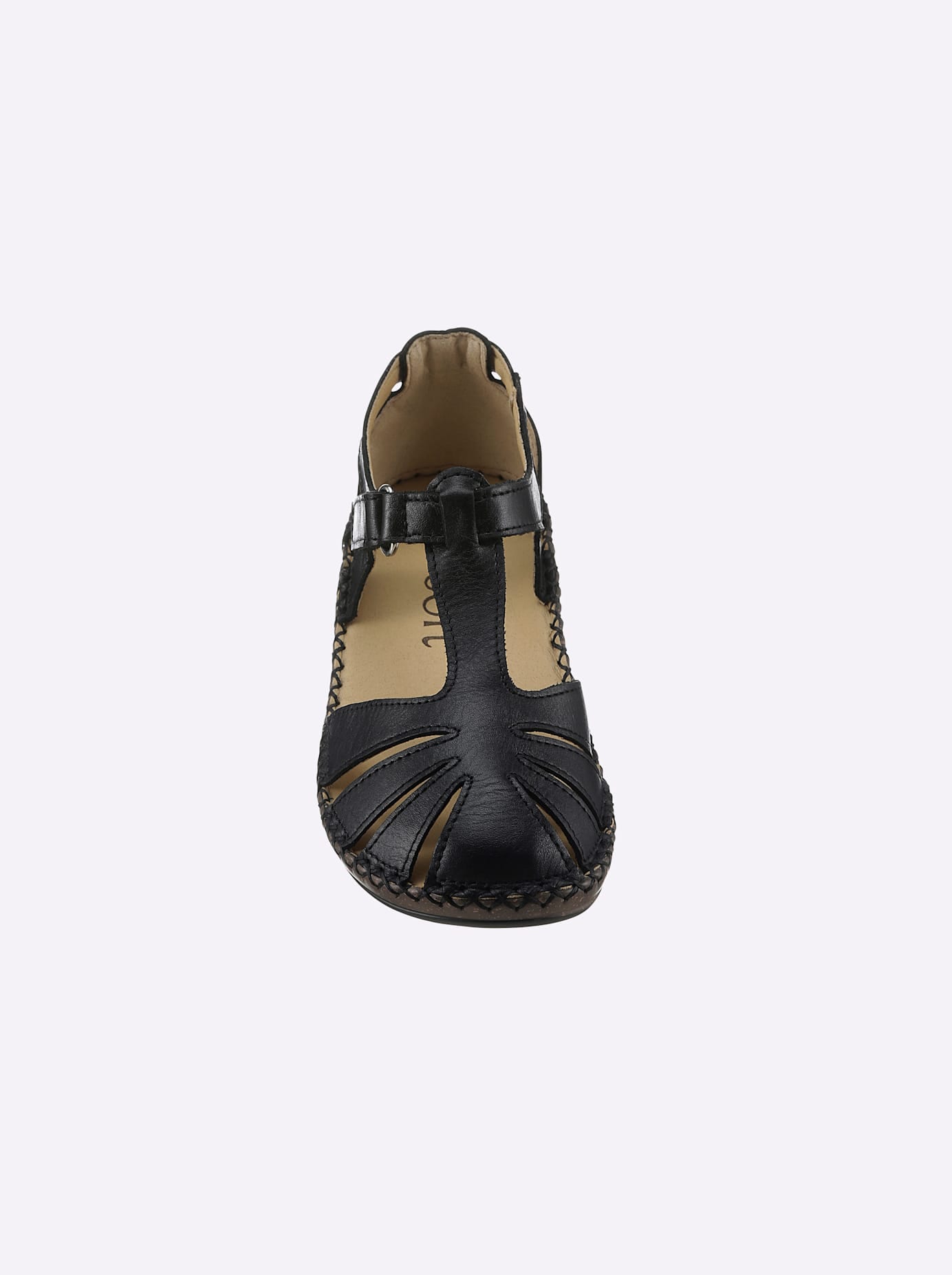 Sandalette CASUAL LOOKS, Damen, Gr. 36, schwarz, Glattleder, Schuhe